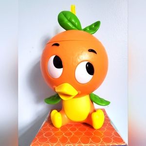 Disney Orange bird cup with straw